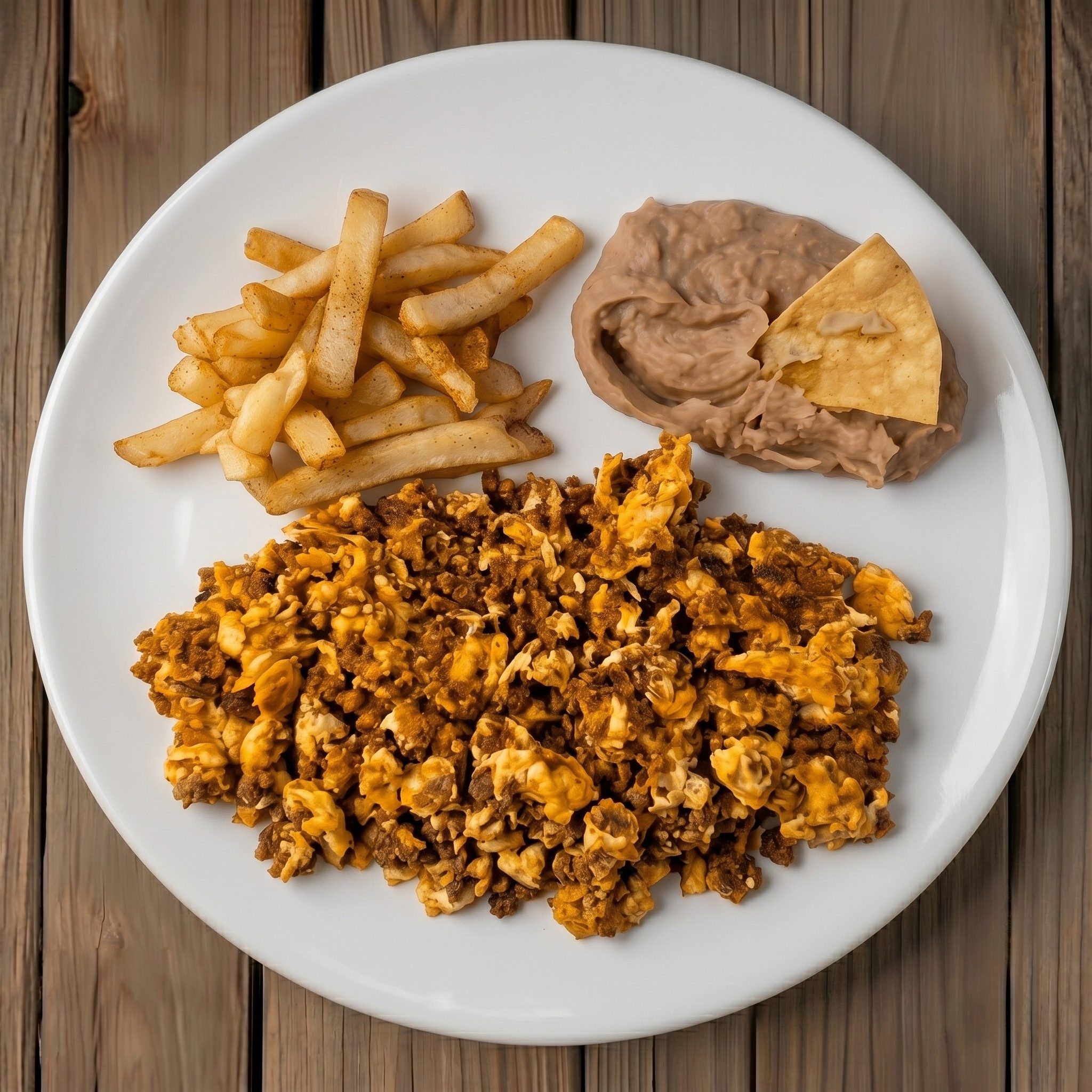 Chorizo Con Huevo Plato.