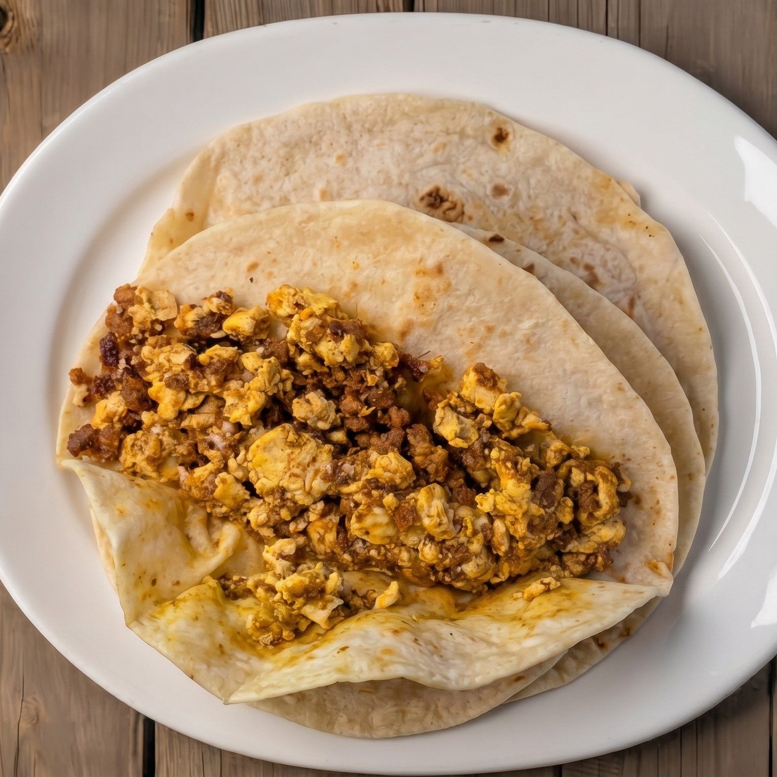 Chorizo Con Huevo Taco.