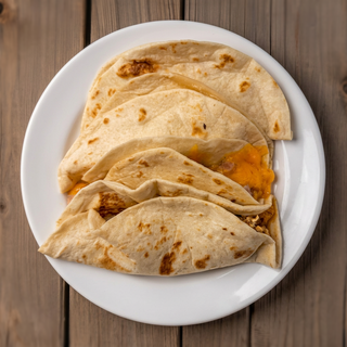 Bean and Chopped Bacon Taco